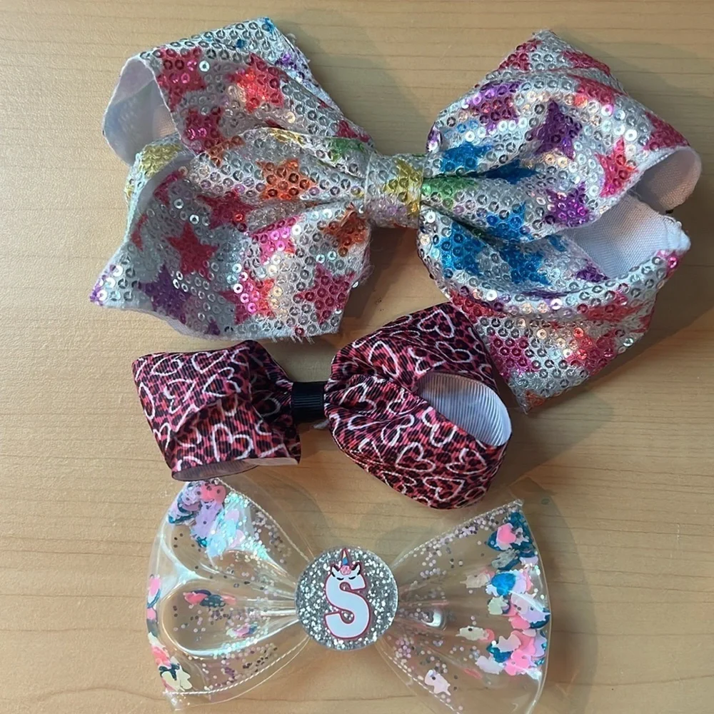 Girl’s Hair Bows Bundle Variety Lot
